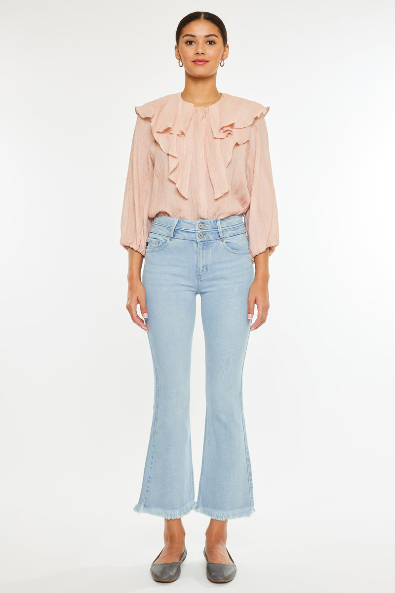 Yasmine High Rise Cropped Flare - Official Kancan USA