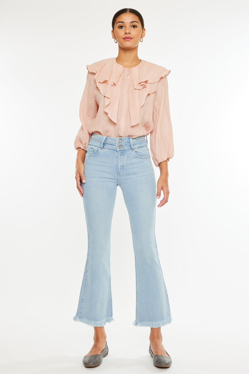 Yasmine High Rise Cropped Flare - Official Kancan USA