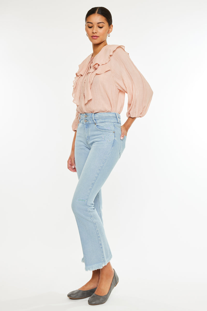 Yasmine High Rise Cropped Flare - Official Kancan USA