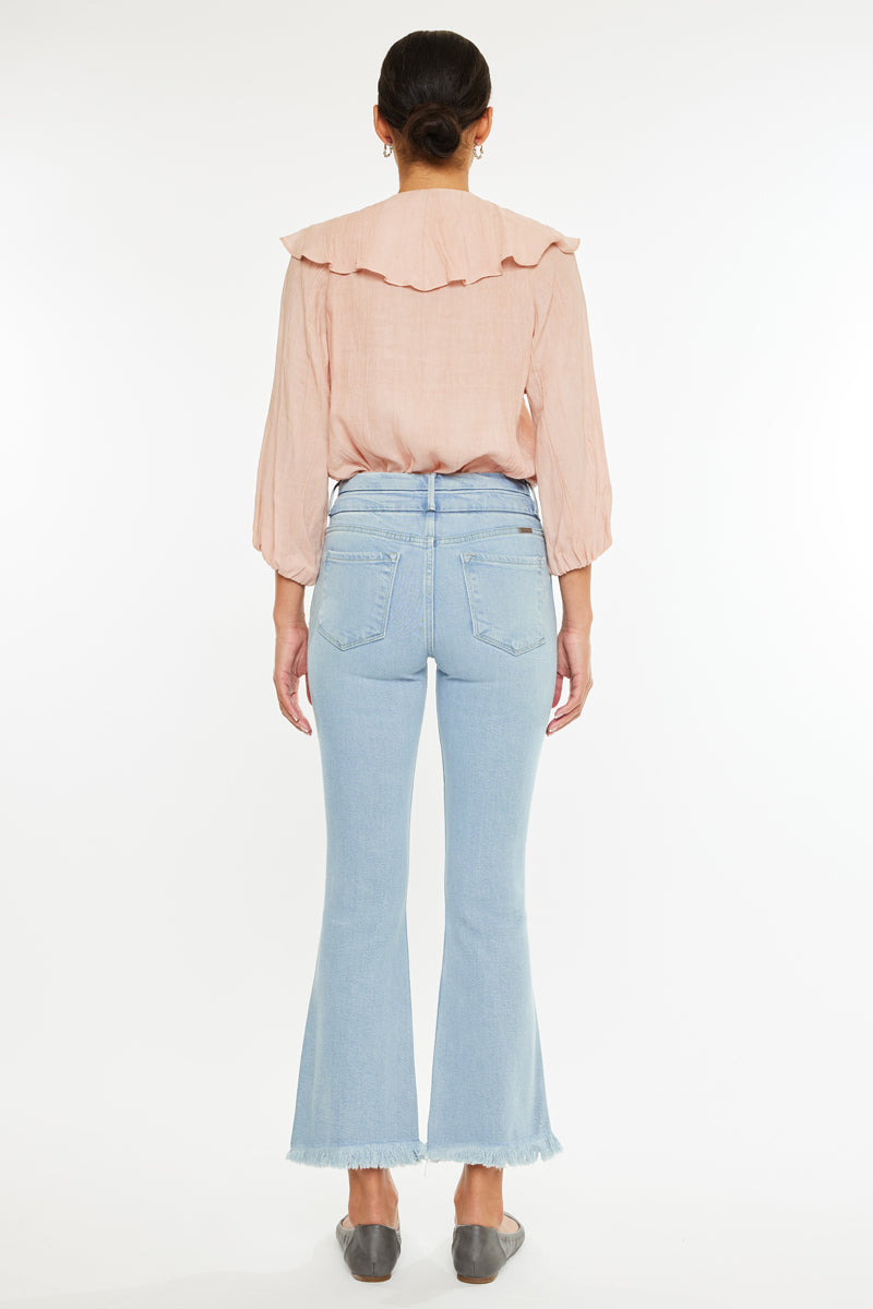 Yasmine High Rise Cropped Flare - Official Kancan USA