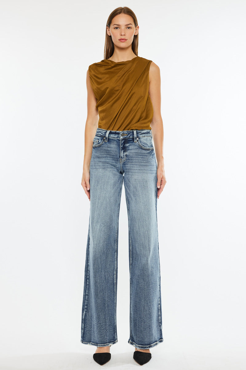 Venice Mid Rise Wide Leg Jeans - Official Kancan USA