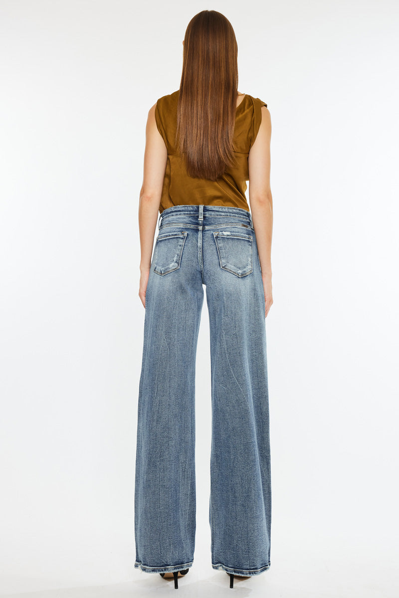 Venice Mid Rise Wide Leg Jeans - Official Kancan USA