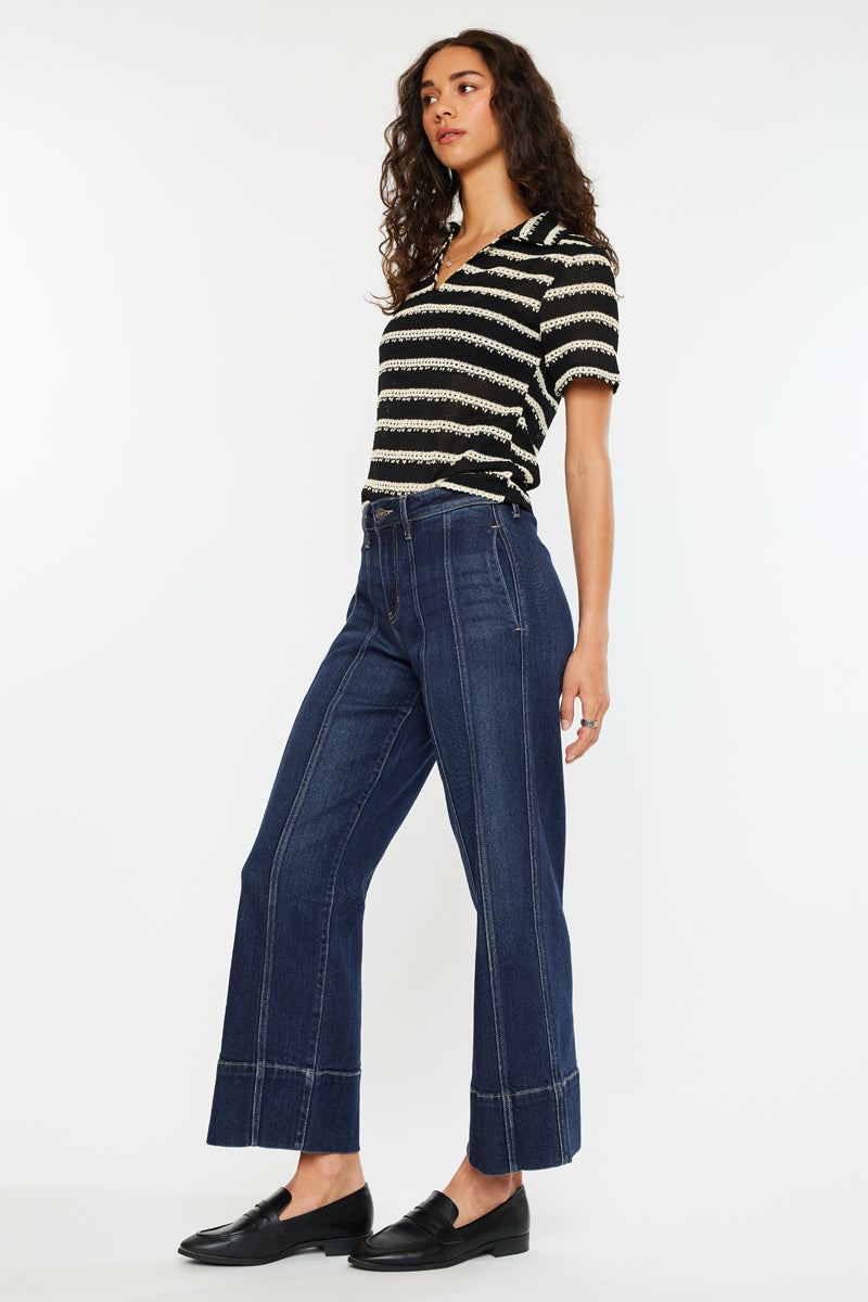 Ashley High Rise Wide Leg Jeans - Official Kancan USA