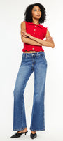 Ita Mid Rise Wide Flare Jeans (Petite) - Official Kancan USA