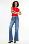 Ita Mid Rise Wide Flare Jeans (Petite) - Official Kancan USA
