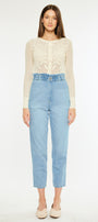 Dottie Ultra High Rise Paper Bag Slouch Fit Jeans - Official Kancan USA