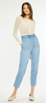 Dottie Ultra High Rise Paper Bag Slouch Fit Jeans - Official Kancan USA