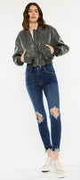 Ahri High Rise Ankle Skinny Jeans - Official Kancan USA