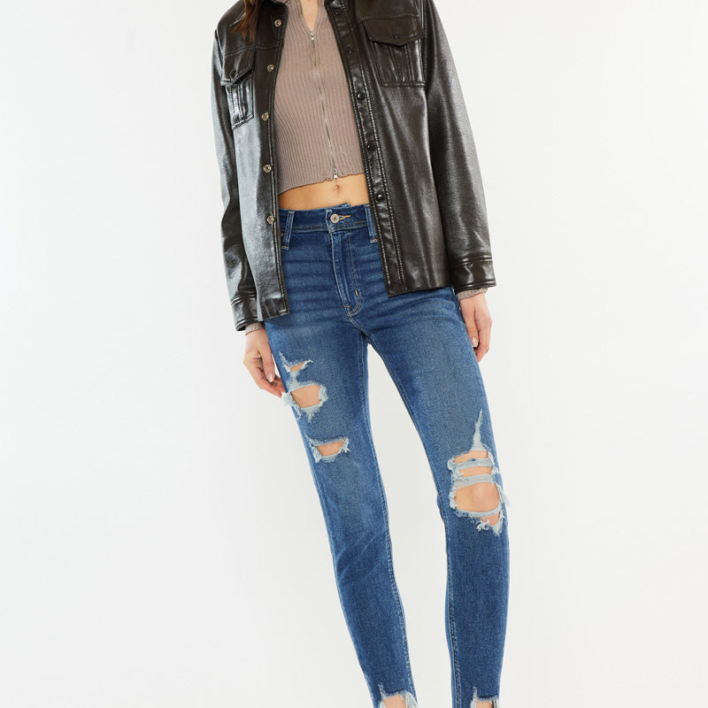 Luna High Rise Ankle Skinny Jeans - Official Kancan USA