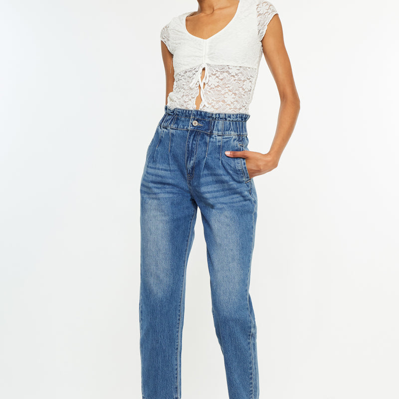 Shirley Ultra High Rise Mom Jeans - Official Kancan USA