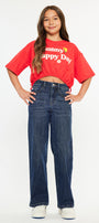 Andy High Rise Wide Leg Kids Jeans - Official Kancan USA