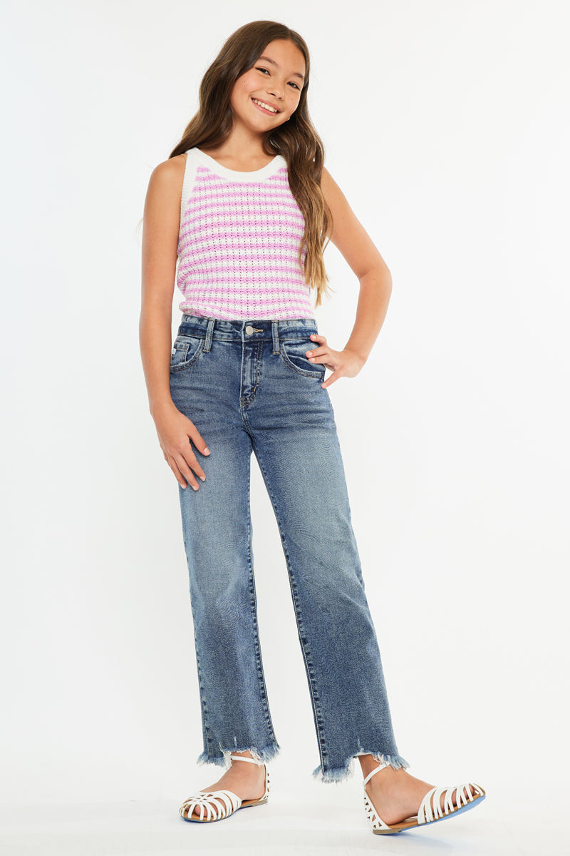 Bianca High Rise Slim Straight Kids - Official Kancan USA