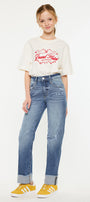 Nia High Rise Kid Straight Jeans - Official Kancan USA
