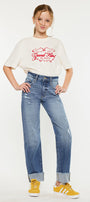 Nia High Rise Kid Straight Jeans - Official Kancan USA