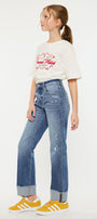 Nia High Rise Kid Straight Jeans - Official Kancan USA