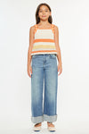 Leslie High Rise Kids Crop Wide Leg - Official Kancan USA