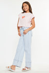 Kassie High Rise Kids Crop Wide Leg - Official Kancan USA