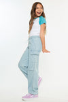 Inez High Rise Kids Relaxed Cargo Pants - Official Kancan USA