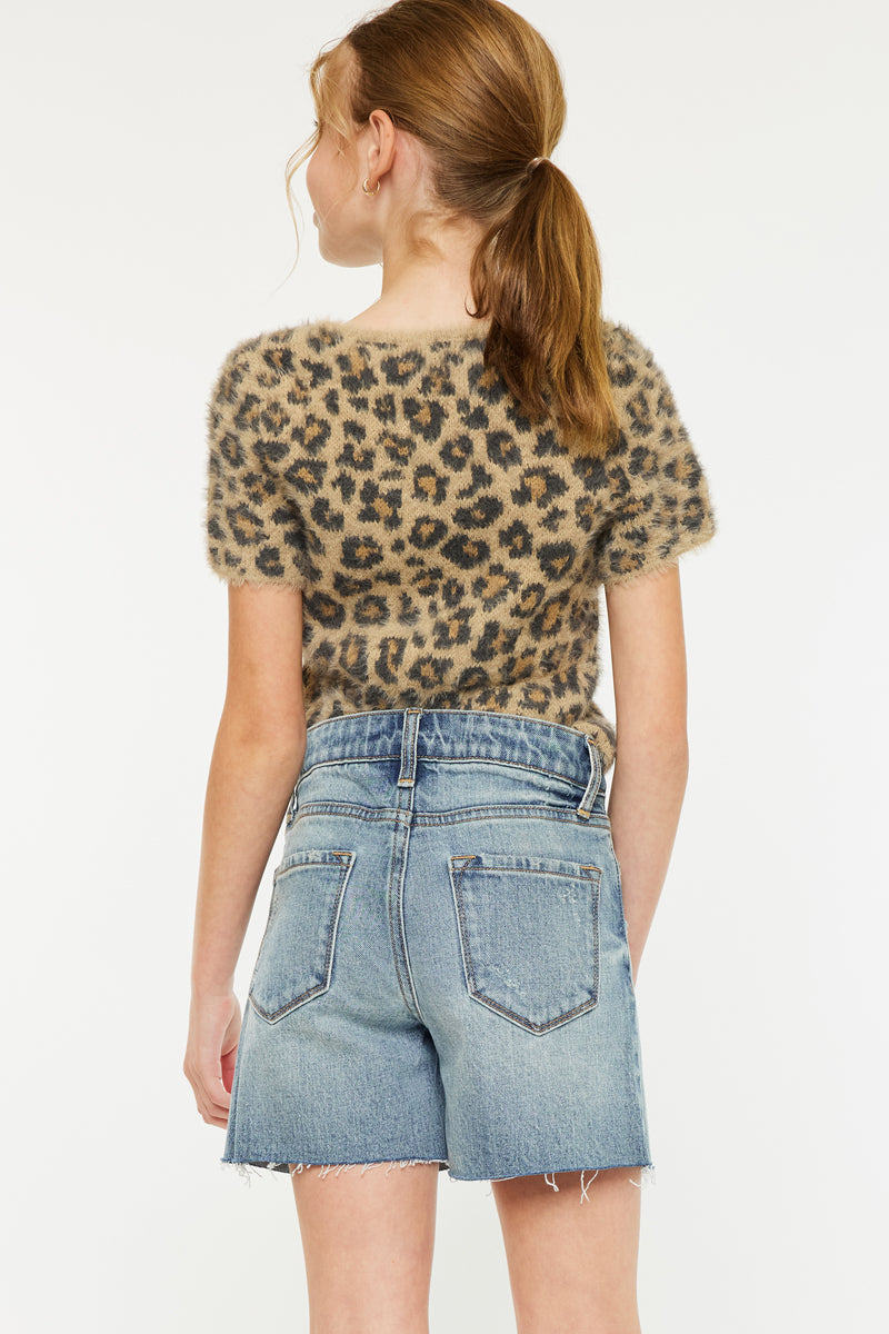 Junie High Rise Kids Shorts - Official Kancan USA