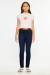 Crystal High Rise Ankle Skinny Kid Jeans - Official Kancan USA