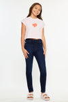Crystal High Rise Ankle Skinny Kid Jeans - Official Kancan USA