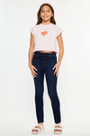 Crystal High Rise Ankle Skinny Kid Jeans - Official Kancan USA