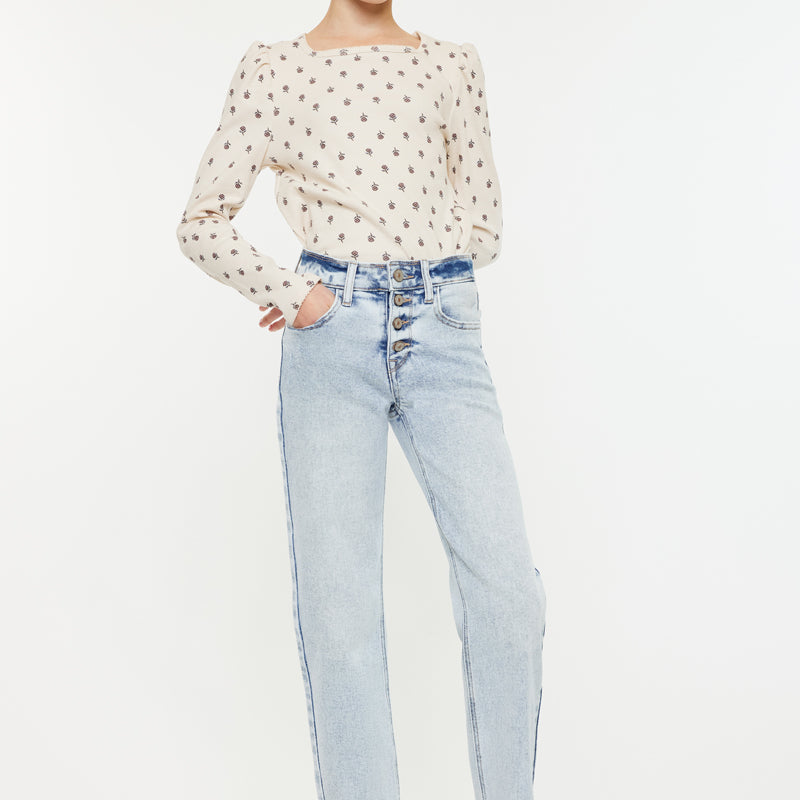 Maggy High Rise Kids Cropped Straight - Official Kancan USA