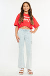 Normani High Rise Kids Cargo Flare - Official Kancan USA