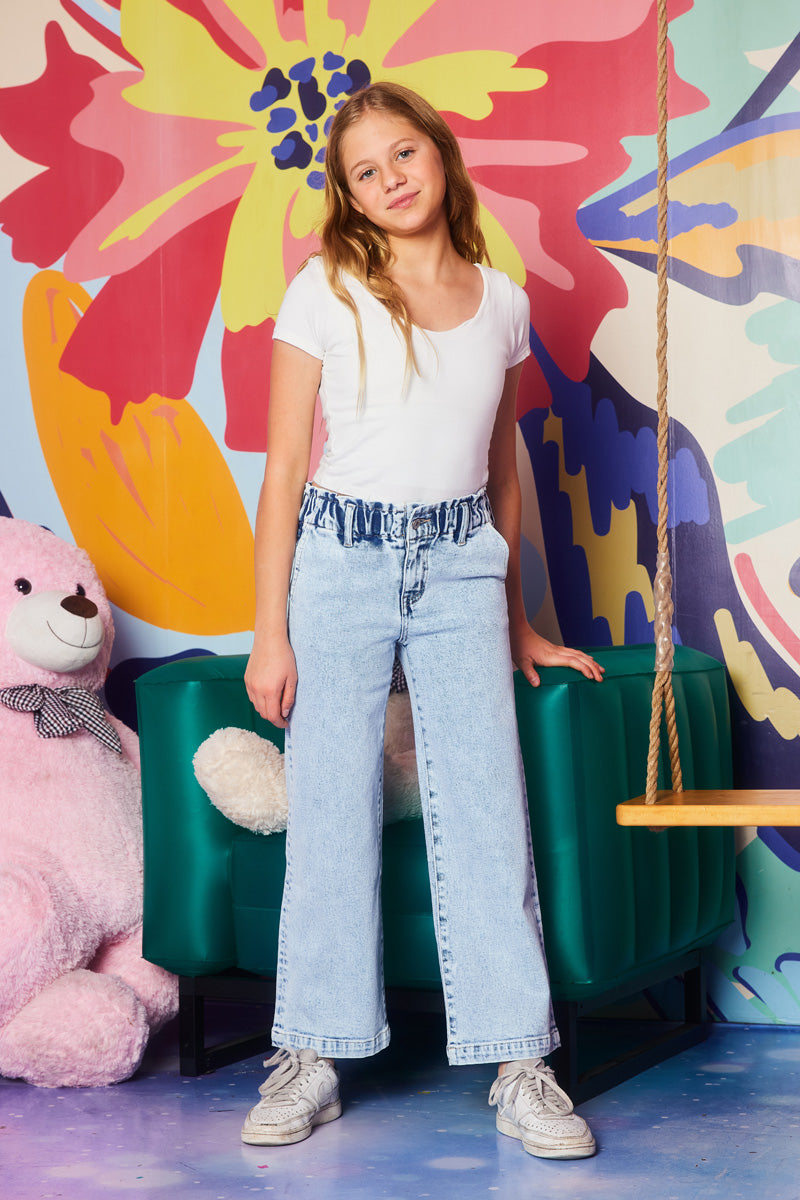 Rubi High Rise Wide Leg Kids Jeans - Official Kancan USA