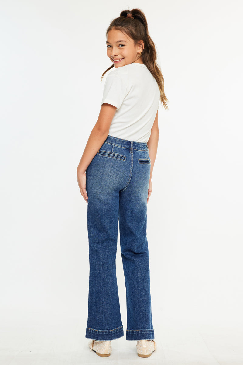 Tini High Rise Kids Trousers Wide Leg - Official Kancan USA