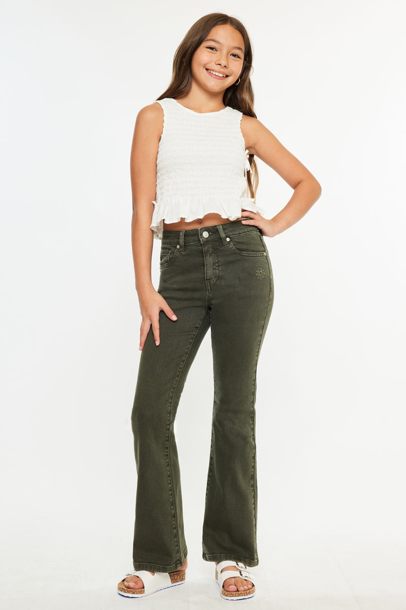 High Rise Flare Kids Jeans - Official Kancan USA