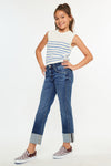 Gisela Mid Rise Kids Cropped Straight - Official Kancan USA