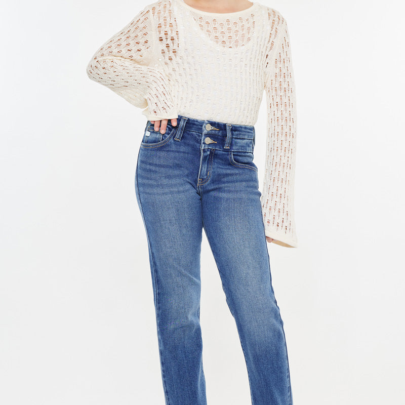 Auburn High Rise Kids Slim Straight - Official Kancan USA