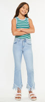Beth High Rise Cropped Bootcut Kid Jeans - Official Kancan USA
