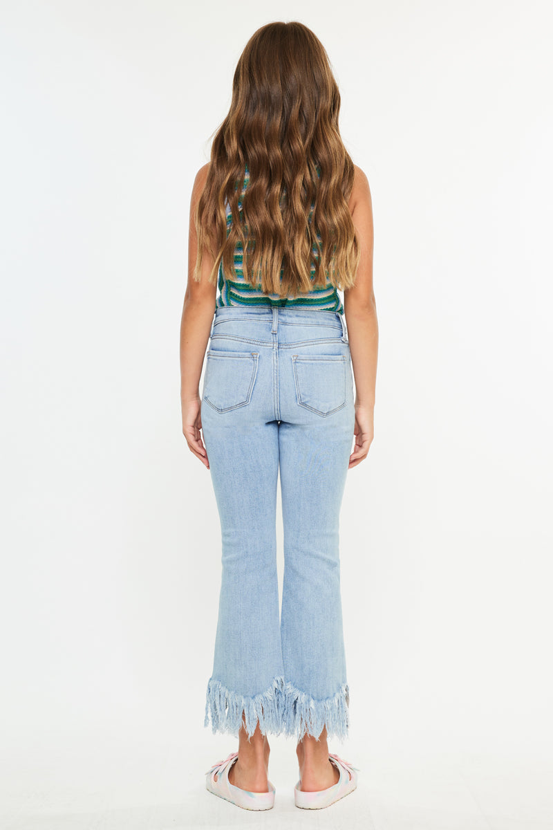 Beth High Rise Cropped Bootcut Kid Jeans - Official Kancan USA