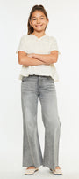 Kaitlyn High Rise Cropped Kids Palazzo Jeans - Official Kancan USA