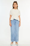 Darla High Rise Cropped Wide Kids Jeans - Official Kancan USA