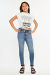 Pomey High Rise Ankle Skinny Kid Jeans - Official Kancan USA