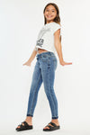 Pomey High Rise Ankle Skinny Kid Jeans - Official Kancan USA