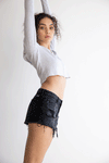 Presley Mid Rise Boyfriend Shorts - Official Kancan USA