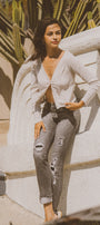 Janis High Rise Slim Straight Jeans - Official Kancan USA
