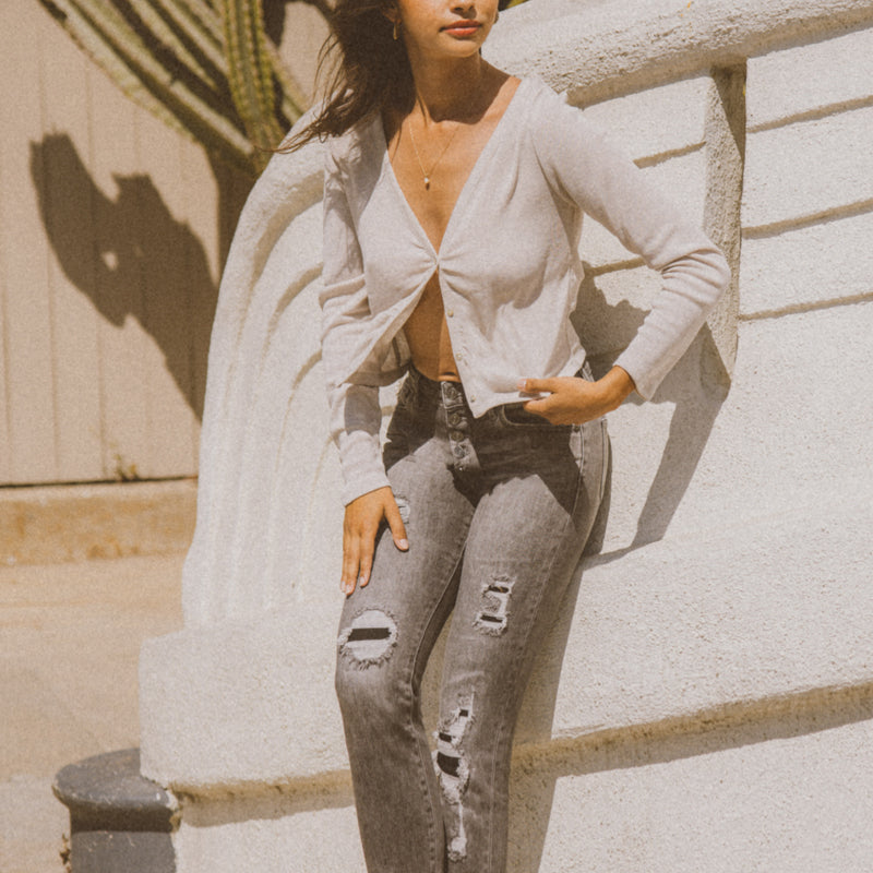 Janis High Rise Slim Straight Jeans - Official Kancan USA