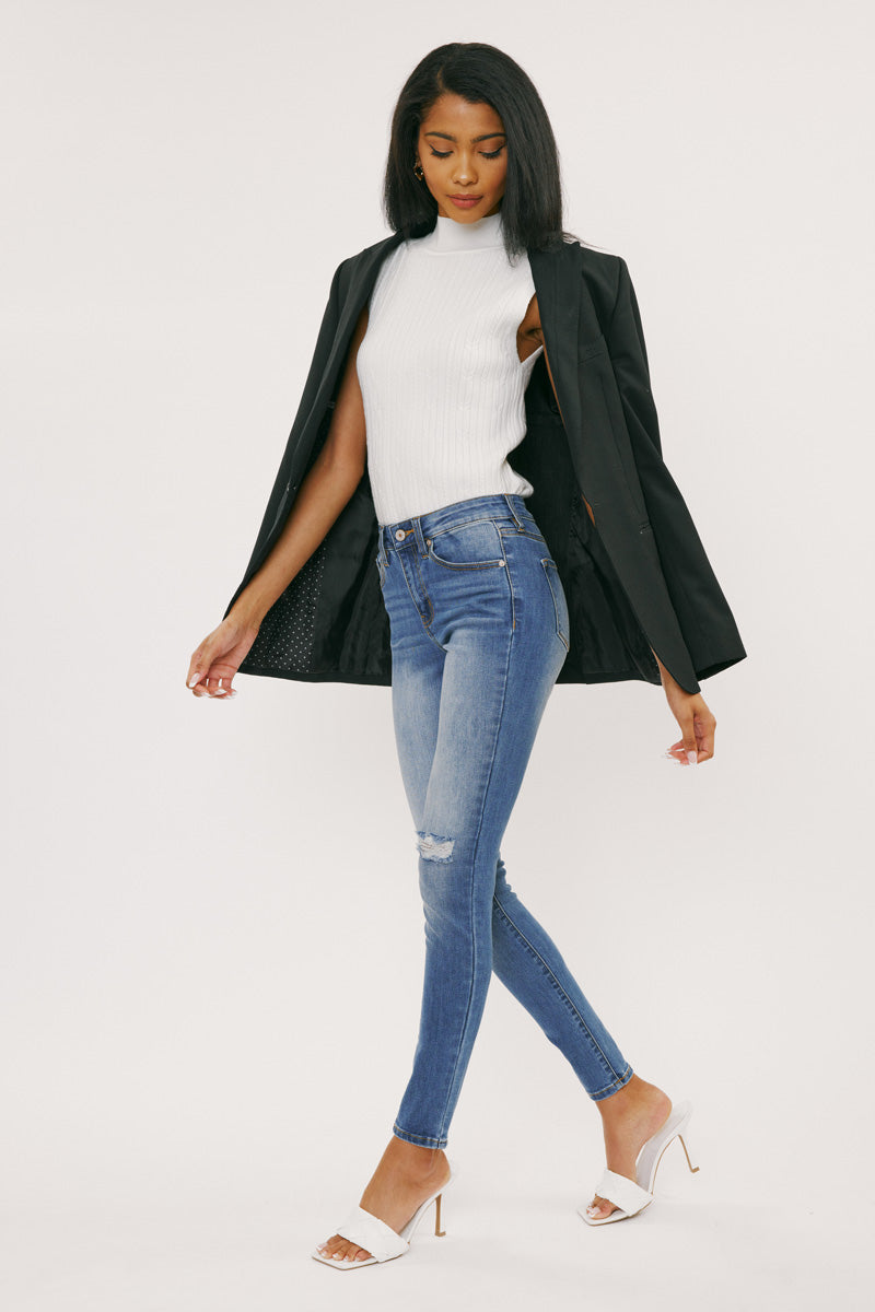 Logan Mid Rise Super Skinny - Official Kancan USA