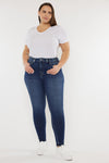 Zoe High Rise Ankle Skinny Jeans (Plus Size) - Official Kancan USA