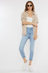 Thomasin High Rise Cropped Skinny Jeans - Official Kancan USA