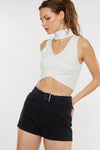 Abby High Rise Belted Shorts - Official Kancan USA