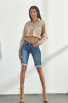 Riley Mid Rise Bermuda Shorts - Official Kancan USA