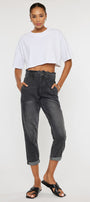 Kastel Ultra High Rise Paperbag Mom Jeans - Official Kancan USA