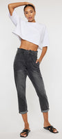 Kastel Ultra High Rise Paperbag Mom Jeans - Official Kancan USA