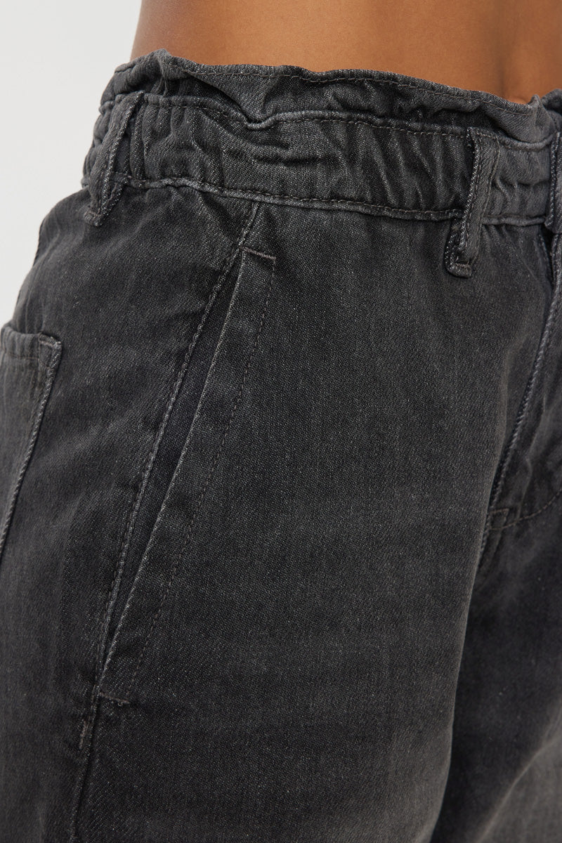 Kastel Ultra High Rise Paperbag Mom Jeans - Official Kancan USA